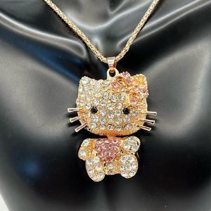 Betsey Johnson Hello Kitty Bobble Gemstone Pendant NWT